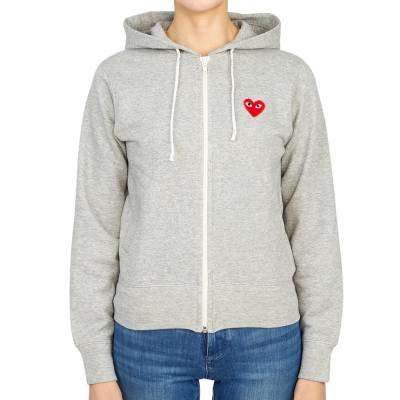 꼼데가르송(COMME DES GARCONS) 레드하트와펜 여자 후드 집업 가디건 AZ T249 051 1