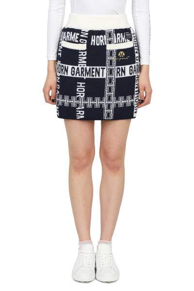 혼가먼트(HORN GARMENT) 골프웨어 여성 스커트 HSW 2C AB08 NAVY