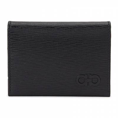 페라가모(FERRAGAMO) 더블 간치니 남자 명함/카드지갑 66 A062 NERO 0733302