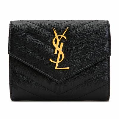 생로랑(SAINT LAURENT PARIS) 모노그램 마틀라세 여성 반지갑 403943 BOW01 1000