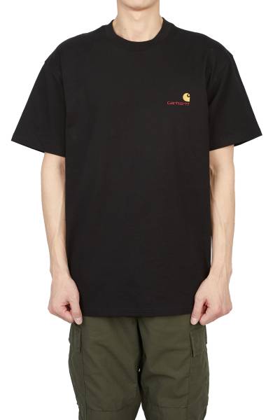 칼하트윕(CARHARTT WIP) 아메리칸 스크립트 남성 반팔티셔츠 I029956 89XX