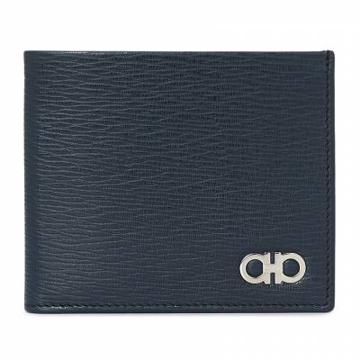 페라가모(FERRAGAMO) 간치니 남성 반지갑 66 A063 DEEP OCEAN 0744850