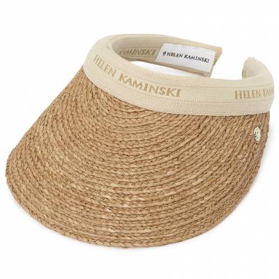 헬렌카민스키(HELEN KAMINSKI) 비앙카 여성 바이저 HAT50265 NOUGAT NATURAL LOGO