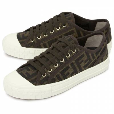 펜디(FENDI) 로고 자카드 도미노 여자 스니커즈 8E8325 AJZX F0R7V
