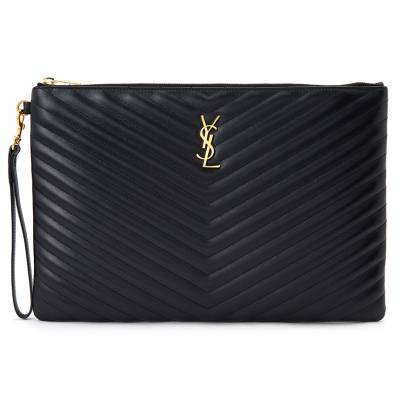 생로랑(SAINT LAURENT PARIS) 모노그램 마틀라세 여성 클러치 440222 CWU01 1000