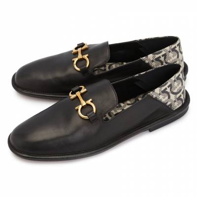 페라가모(FERRAGAMO) 노마딕 스토리즈 남성 로퍼 ALETE J NERO 0756909
