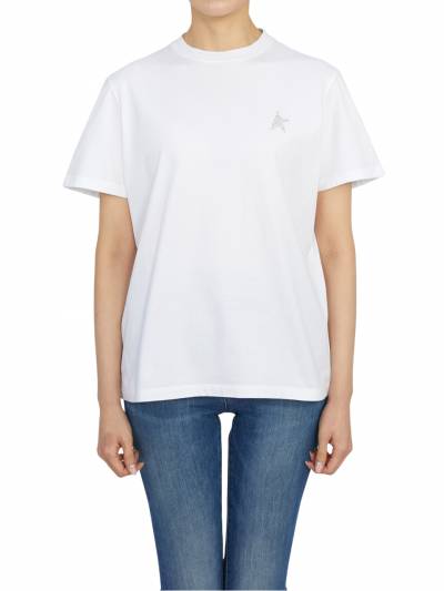 골든구스(GOLDEN GOOSE) 여성 반팔티셔츠 GWP01220 P000594 80185