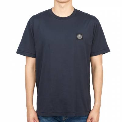 스톤아일랜드(STONE ISLAND) 로고 패치 남자 반팔티셔츠 771524113 V0020