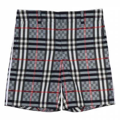 버버리키즈(BURBERRY KIDS) 체커보드 스트레치 키즈 테일러드 반바지 (성인착용가능) DIZZY CHK 8047434 A6022