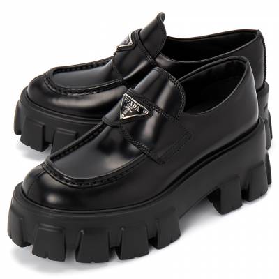 프라다(PRADA) 모놀리스 브러시드 여자 로퍼 1D649M B4L F0002