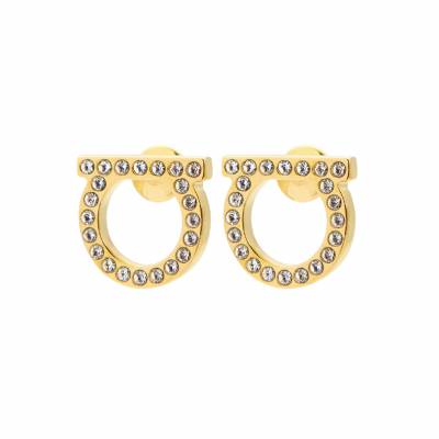 페라가모(FERRAGAMO) 간치니 크리스탈 여성 귀걸이 76 0122 001 0696573