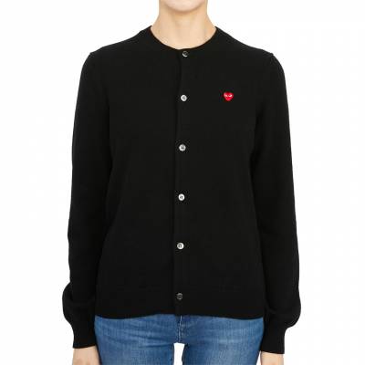 꼼데가르송(COMME DES GARCONS) 미니 레드하트와펜 여자 울 가디건 AZ N079 051 1