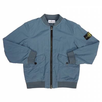 스톤아일랜드키즈(STONE ISLAND KIDS) 와펜 키즈 봄버 자켓 (성인착용가능) 761640430 V0046 10A12A