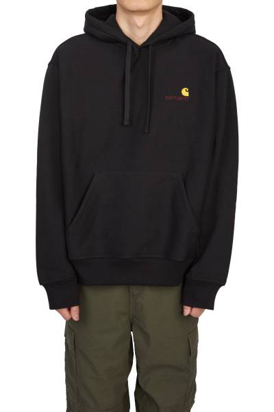 칼하트윕(CARHARTT WIP) 아메리칸 스크립트 남자 후드 기모 긴팔 맨투맨 티셔츠 루즈핏 I028279 89XX