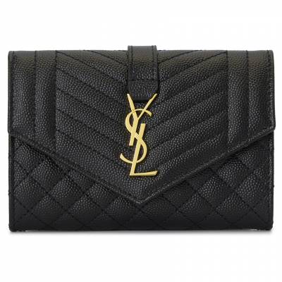 생로랑(SAINT LAURENT PARIS) 생로랑 여성 마틀라세 반지갑 651026 BOW91 1000 651026 BOW91 1000