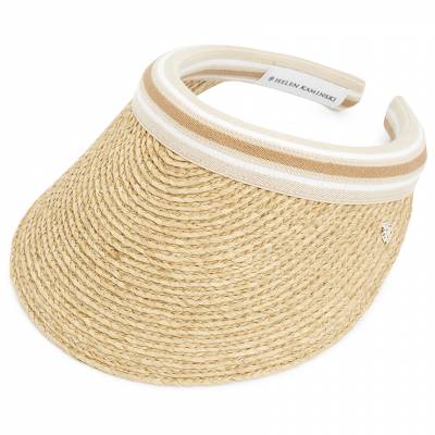 헬렌카민스키(HELEN KAMINSKI) 비앙카 바이저 모자 HAT50265 NATURAL NOUGAT STRIPE