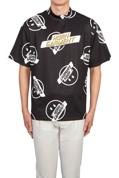 혼가먼트(HORN GARMENT) 골프웨어 남성 반팔티셔츠 HVM 3A AA06 BLACK