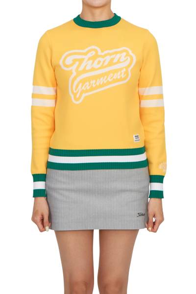 혼가먼트(HORN GARMENT) 골프웨어 여성 니트 HCW 3A AB01 YELLOW