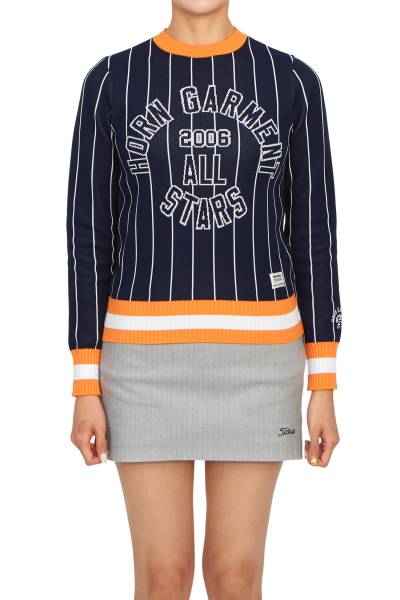 혼가먼트(HORN GARMENT) 골프웨어 여성 니트 HCW 3A AB01 NAVY