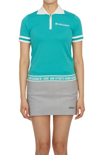 혼가먼트(HORN GARMENT) 골프웨어 여성 카라 반팔티셔츠 HCW 3A AB03 MINT