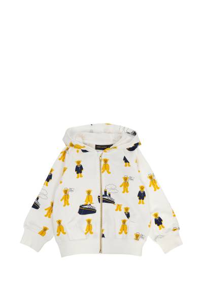 미니로디니(MINI RODINI) 키즈 후드 집업 2362012010 WHITE