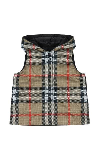 버버리키즈(BURBERRY KIDS) 체크 리버시블 후드 패딩 조끼 (성인착용가능) OAKLEE GILET 8069443 A7168