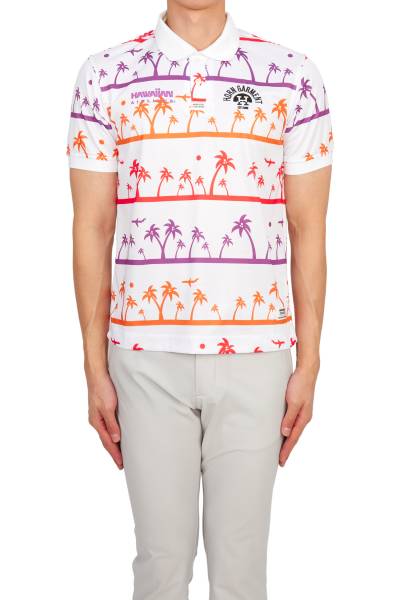 혼가먼트(HORN GARMENT) 골프웨어 남성 카라 반팔티셔츠 HVM 3A AP01 WHITE