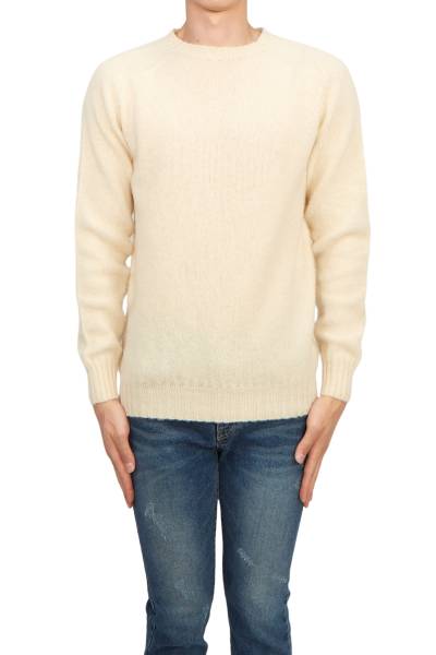 할리 오브 스코틀랜드(HARLEY OF SCOTLAND) 쉐기독 남성 니트 M3834 7 CREAM