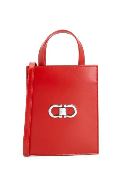 페라가모(FERRAGAMO) 간치니 여성 토트백 21 8358 FLAME RED 0771688