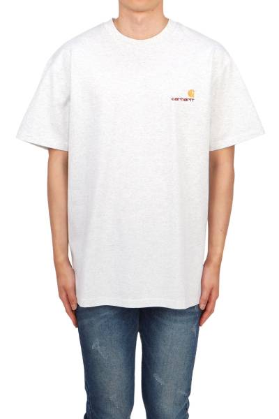 칼하트윕(CARHARTT WIP) 아메리칸 스크립트 남성 반팔티셔츠 I029956 482XX