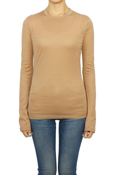페라가모(FERRAGAMO) 여성 긴팔티셔츠 11 1956 BEIGE 0765318