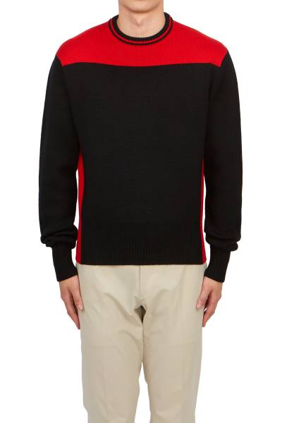 페라가모(FERRAGAMO) 남성 니트 12 2167 NERO RED 0765669