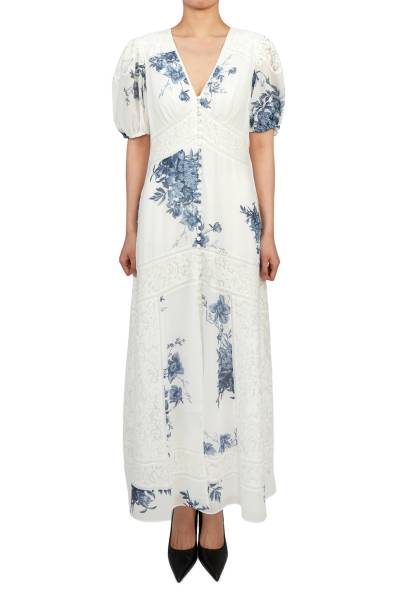 올세인츠(All Saints) 여성 반팔 롱 원피스 WD557Z DENIM BLUE