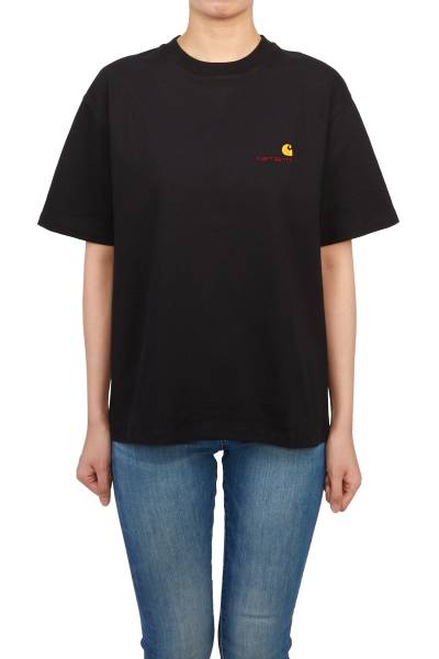 칼하트윕(CARHARTT WIP) 아메리칸 스크립트 여성 반팔티셔츠 I032218 89XX