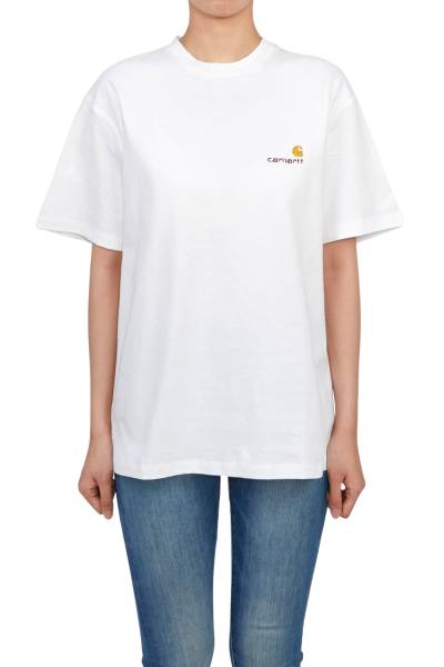 칼하트윕(CARHARTT WIP) 아메리칸 스크립트 여성 반팔티셔츠 I032218 02XX