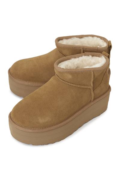 어그(UGG) 클래식 울트라 미니 플랫폼 여성 앵클 부츠 1135092 CHE