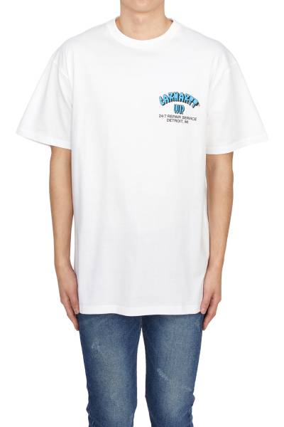 칼하트윕(CARHARTT WIP) 슈퍼 타이어드 남성 반팔티셔츠 I033965 02XX