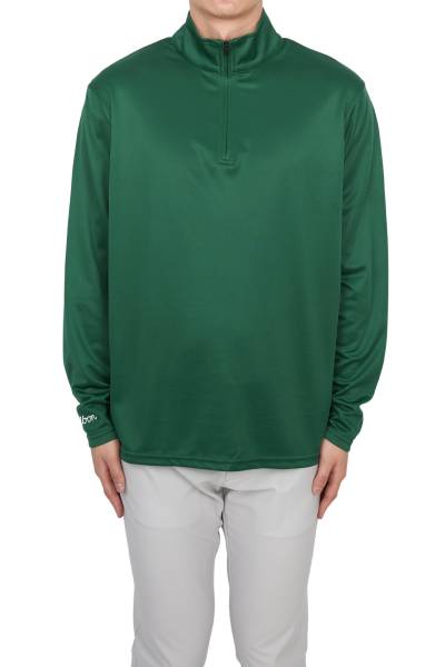 말본골프(MALBON GOLF) 골프웨어 에버그린 남성 반집업 긴팔티셔츠 ME0001 EVG