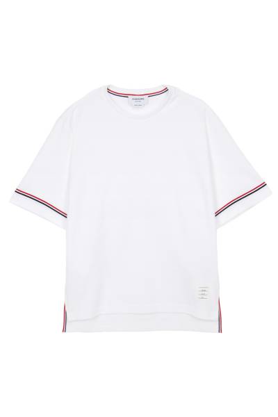 톰브라운(THOM BROWNE) 남성 반팔티셔츠 MJS282A J0199 100