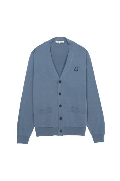 메종키츠네(MAISON KITSUNE) 볼드 폭스헤드 남성 가디건 MM00509KT1036 0075