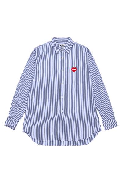 꼼데가르송(COMME DES GARCONS) X 인베이더 픽셀와펜 스트라이프 남성 셔츠 AZ B024 051 1