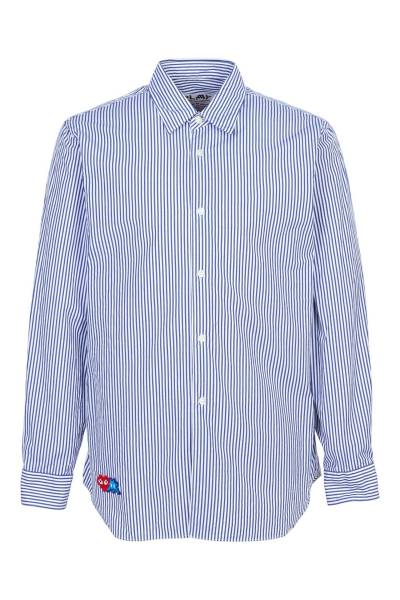 꼼데가르송(COMME DES GARCONS) X 인베이더 더블와펜 스트라이프 남성 셔츠 AZ B026 051 1