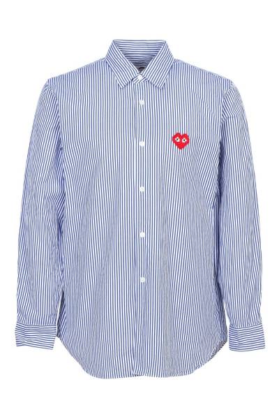 꼼데가르송(COMME DES GARCONS) X 인베이더 픽셀와펜 스트라이프 남성 셔츠 AZ B024 051 1