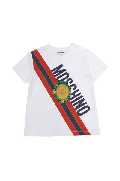 모스키노키즈(MOSCHINO KIDS) 반팔티셔츠 (성인착용가능) HUM04L LAA23 10101