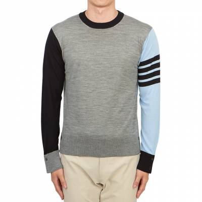 톰브라운(THOM BROWNE) 스크래치 남성 니트 MKA002F Y1014 480 SC_MKA002F Y1014 480_012
