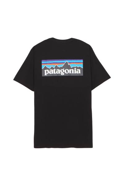 파타고니아(PATAGONIA) P-6 남성 반팔티셔츠 38504 BLK