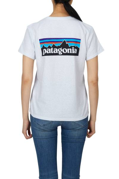 파타고니아(PATAGONIA) P-6 여성 반팔티셔츠 37567 WHI