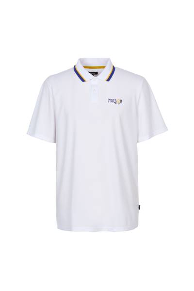 말본골프(MALBON GOLF) 골프웨어 남성 카라 반팔티셔츠 M9136 WHT