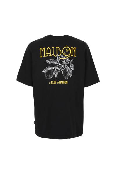 말본골프(MALBON GOLF) 골프웨어 남성 반팔티셔츠 M9137 BLK