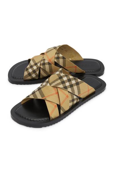 버버리(BURBERRY) 체크 파빌리온 남성 슬리퍼 8106987 PAVILLON
